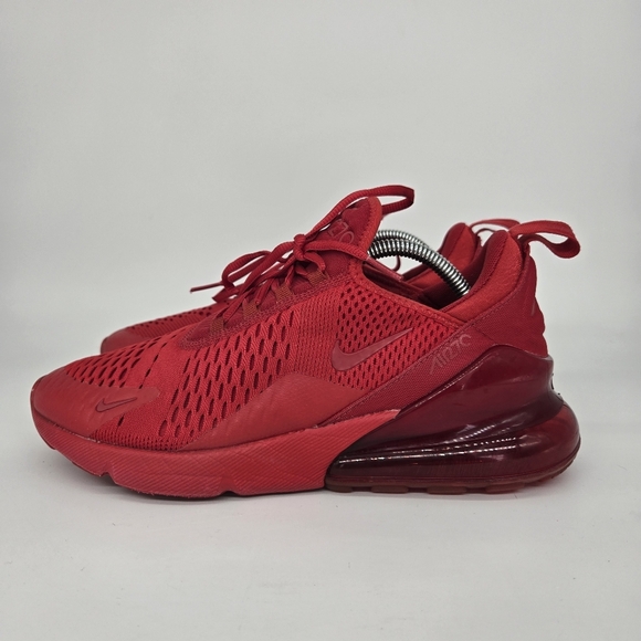 Nike Air Max 270 Triple Red Men's Running Shoes Size 9 - Picture 1 of 8